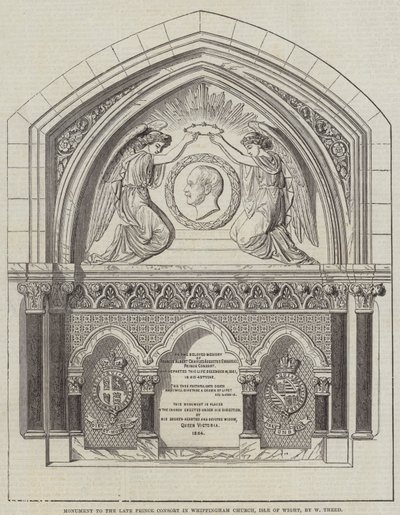 Monument to the late Prince Consort in Whippingham Church, Isle of Wight, by W Theed by English School