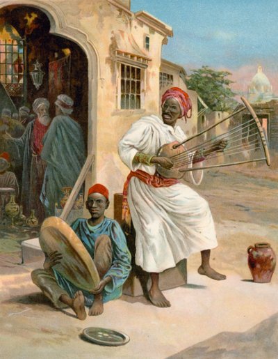 Moorish Musicians by English School