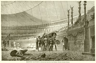 Morituri Salutamus (Gladiators Saluting the Emperor before Joining Combat) by English School