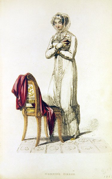 Morning dress, fashion plate from Ackermann