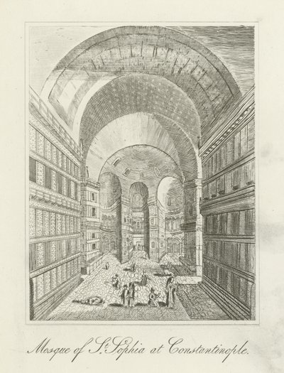 Mosque of St. Sophia at Constantinople by English School