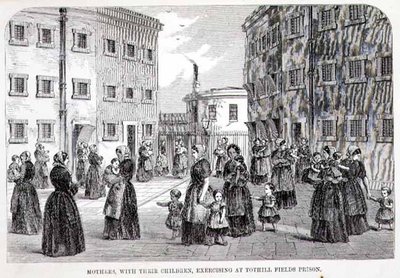 Mothers with their Children Exercising at Tothill Fields Prison, from 