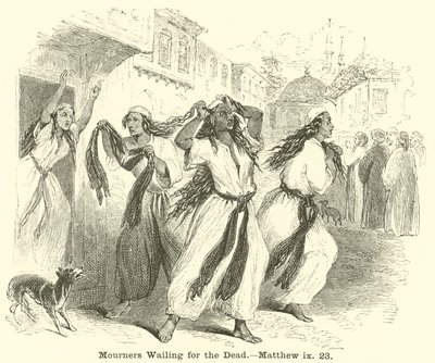 Mourners Wailing for the Dead by English School