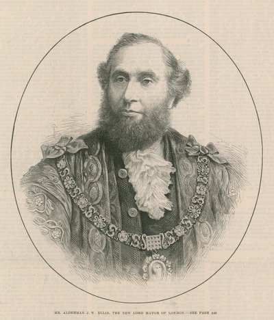 Mr Alderman J W Ellis, the new Lord Mayor of London by English School