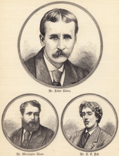 Mr Briton Riviere, Mr Warrington Wood, Mr R C Belt by English School