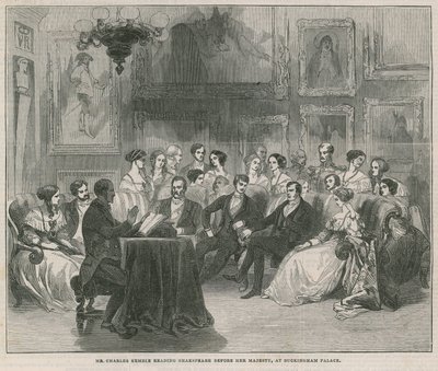 Mr. Charles Kemble Reading Shakespeare by English School