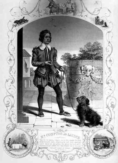 Mr Compton as Lance, Act IV Scene II, in Two Gentlemen of Verona, by William Shakespeare by English School