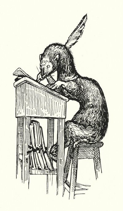 Mr Ferret at Work by English School