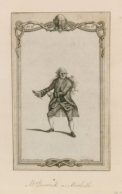 Mr Garrick as Macbeth by English School
