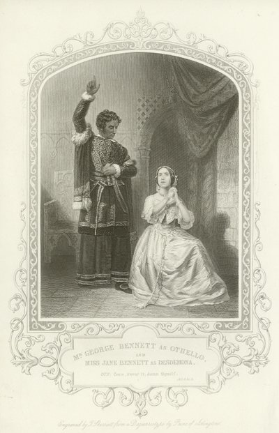 Othello and Desdemona, Othello, Act IV, Scene II by English School