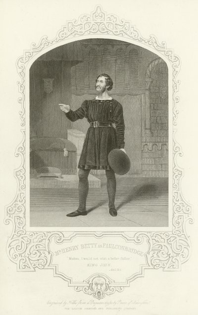 Faulconbridge, King John, Act I, Scene I by English School