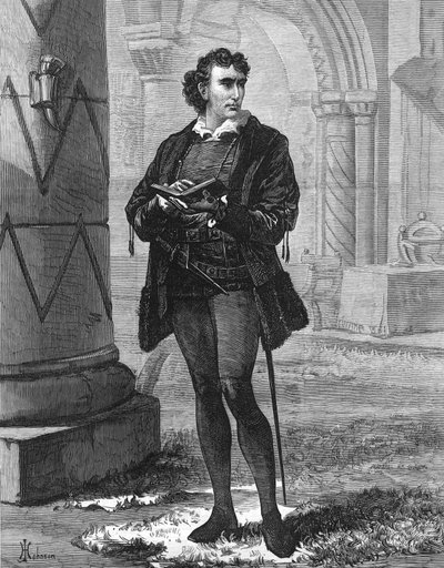 Mr. Henry Irving as Hamlet at the Lyceum Theatre by English School