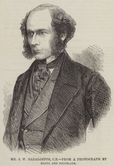 Mr J W Bazalgette, CE by English School