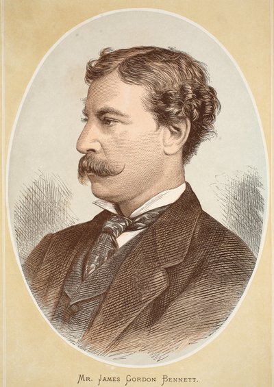 Mr James Gordon Bennett, illustration from The Pictorial Edition of the Life and Discoveries of David Livingstone by J. Ewing Richie by English School