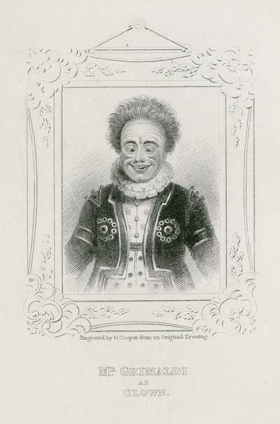 Mr Joseph Grimaldi as Clown by English School