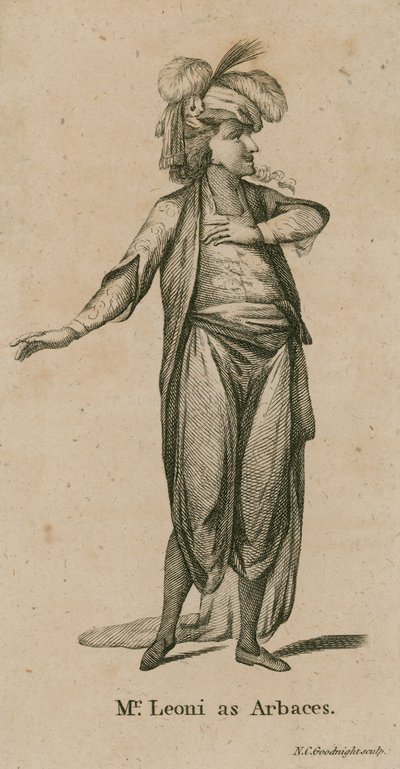 Mr Leoni as Arbaces, actor by English School