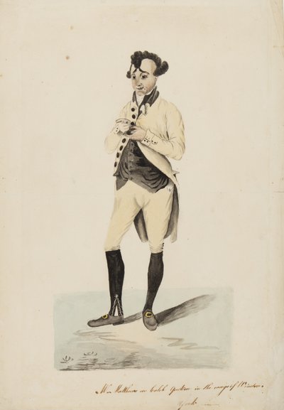 Mr Matthews as Caleb Quotem in the Wags of Windsor, York by English School