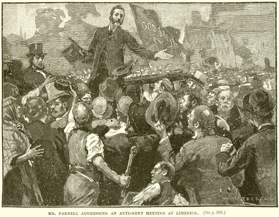 Mr. Parnell addressing an Anti-Rent Meeting at Limerick by English School
