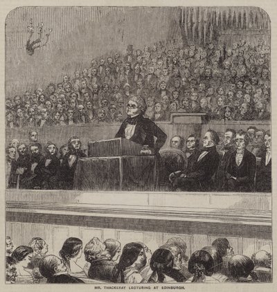 Mr Thackeray lecturing at Edinburgh by English School