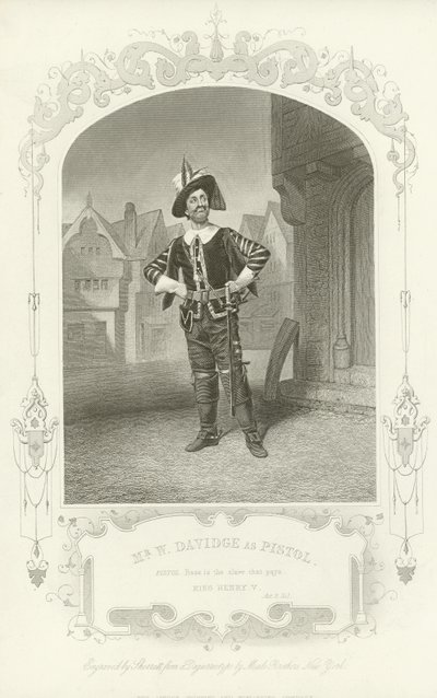 Pistol, King Henry V, Act II, Scene I by English School