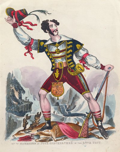 Mr W. Harrison as Jose Speckbacher in the Love Test, c.1840 by English School