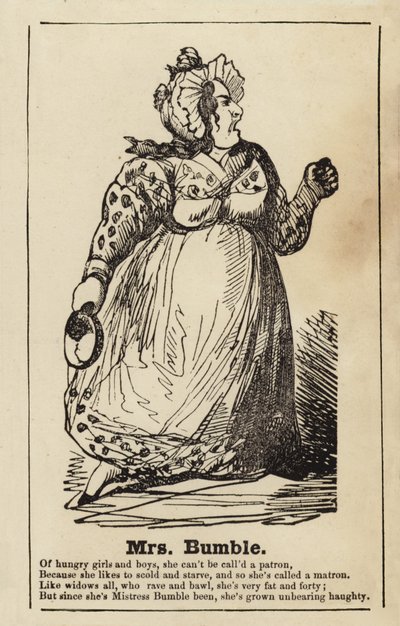 Mrs Bumble from Oliver Twist by English School