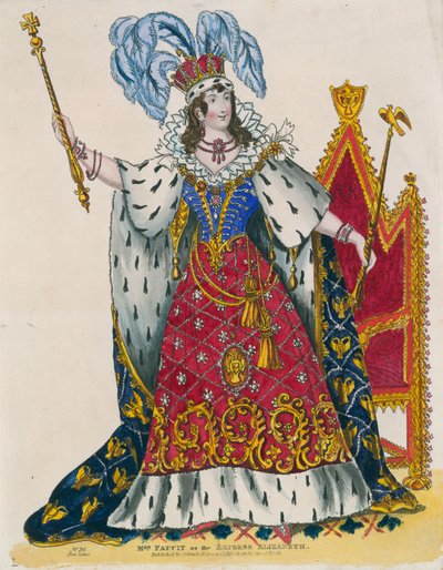 Mrs Faucit as the Empress Elizabeth by English School