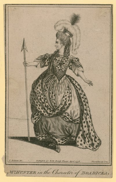 Mrs Hunter in the character of Boadicea by English School