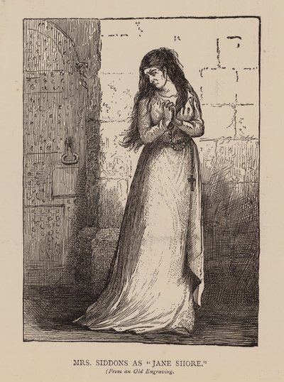 Mrs Siddons as "Jane Shore" by English School