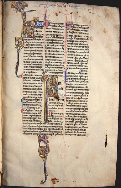 Page from a Glossed Copy of the New Testament by English School