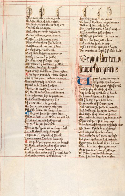 Confessio Amantis by John Gower (Ms326 f66v) by English School