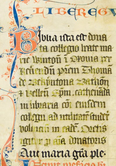 Bible (Ms4 f1r) by English School