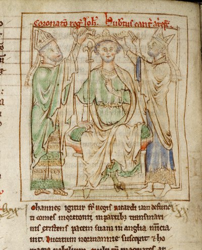 King John (1167-1216) (detail) by English School