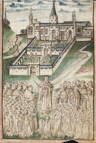 Life of William of Wykeham by Thomas Chaundler (Ms. New Coll 288, f3r) by English School