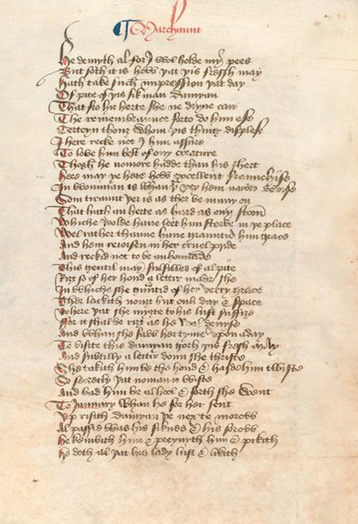 Ms. New Coll 314, f90v, The Canterbury Tales by Geoffrey Chaucer by English School