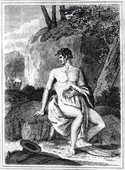 Mungo Park in Africa, an illustration from 