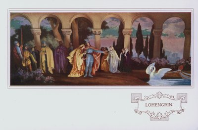 Murals in Peter Robinson Restaurant: Lohengrin by English School