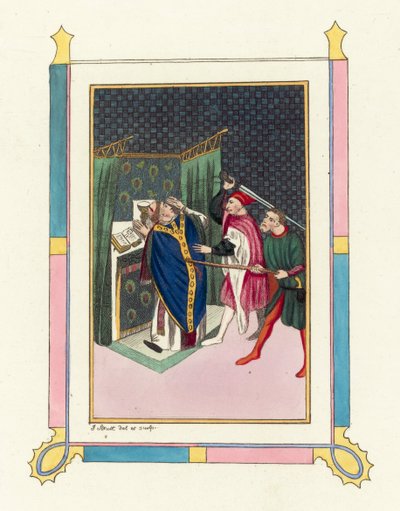Murder of Thomas Becket by English School