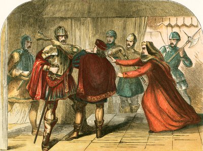 Murder of the Prince of Wales by Edward IV and His Brothers by English School