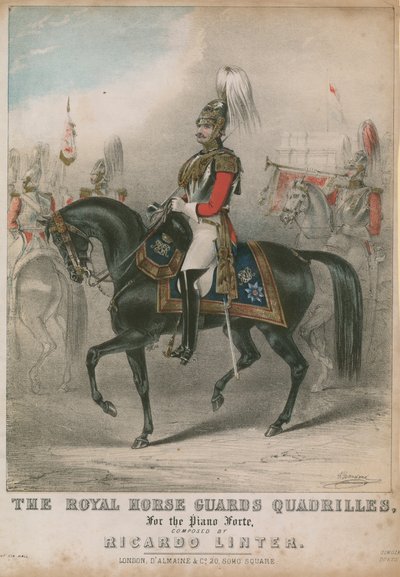 Musical score for The Royal Horse Guards Quadrilles by English School
