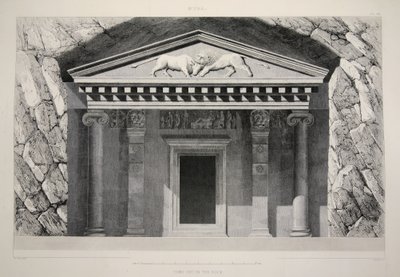 Myra - Tomb Cut in the Rock by English School
