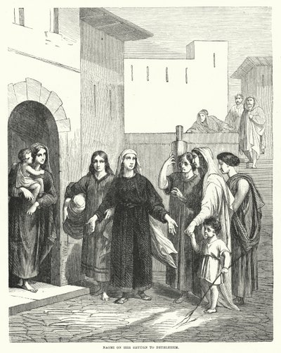 Naomi on Her Return to Bethlehem by English School
