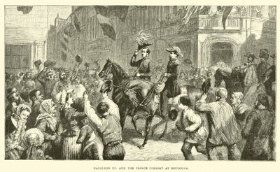 Napoleon III and the Prince Consort at Boulogne by English School