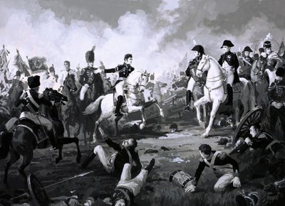Napoleon triumphs at the Battle of Austerlitz by English School