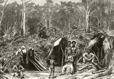 Native Aborigine Encampment, from 