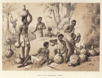 Natives Making Pombe by English School