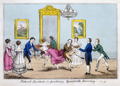 Natural Accidents in Practising Quadrille Dancing, pub. Cleary by English School