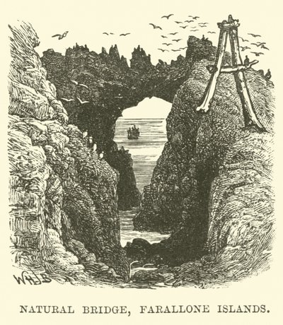 Natural Bridge, Farallone Islands by English School