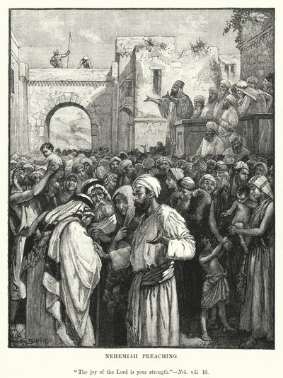 Nehemiah preaching by English School