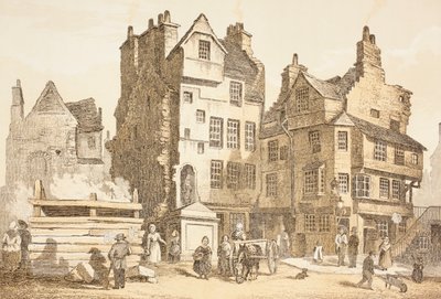 Netherbow House, Edinburgh as it was in 1843, from 